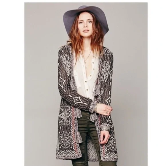 Free People Kai Cardigan in Brown size Medium - Picture 4 of 7